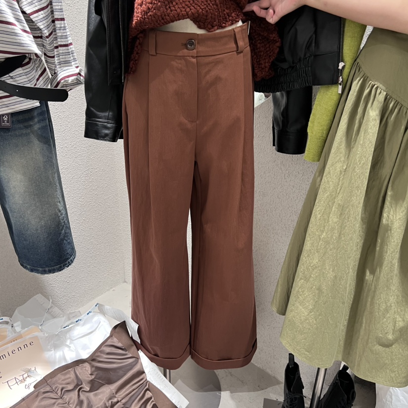 SSEMIENNE韓國代購㊣女裝新款休閑時尚熱賣25秋冬推薦休閑褲SSENIQUE休閑褲圖色1