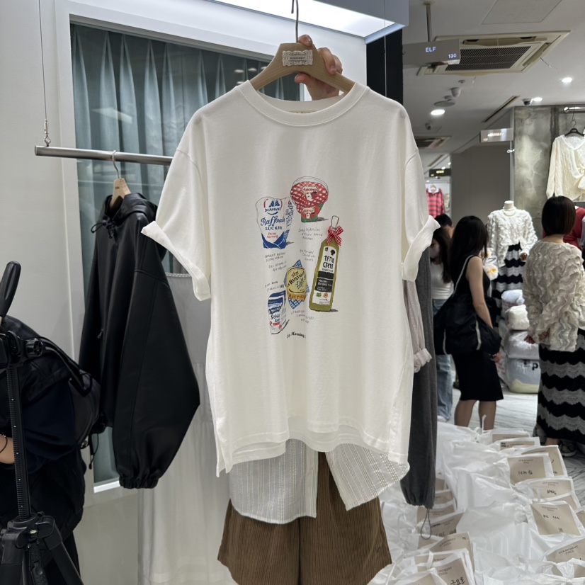 OURMOMENT東大門㊣實拍女士新款真品熱賣時尚人氣休閑25秋冬T恤OURMOMENTT恤圖色1