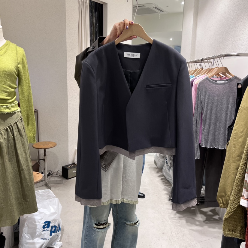 SSEMIENNE東大門㊣代購女士新品25秋冬真品熱賣時尚推薦夾克SSENIQUE夾克圖色2
