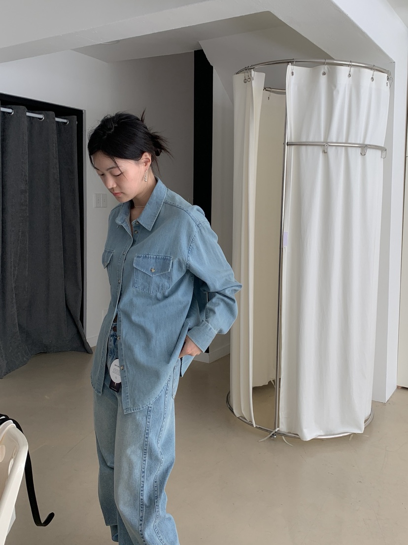 LONG PEAK東大門㊣直郵女裝新款25秋冬職業時尚襯衫蕾絲衫LONG PEAK襯衫/蕾絲衫
