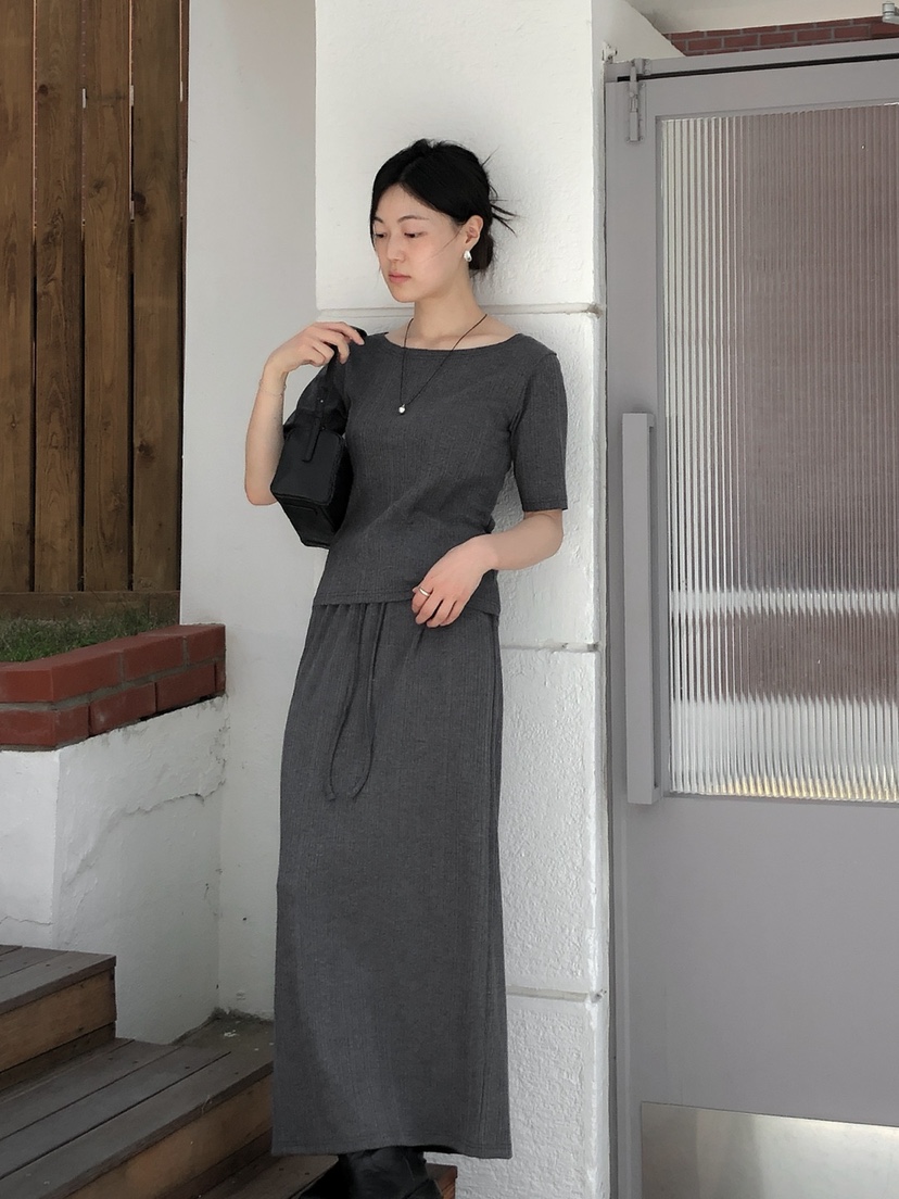 LONG PEAK東大門㊣實拍女士新品時尚推薦人氣真品25秋冬T恤褶皺LONG PEAKT恤