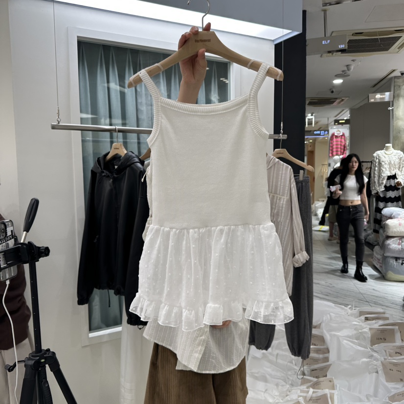 OURMOMENT東大門㊣代購女裝新款推薦熱賣休閑時尚真品吊帶背心OURMOMENT吊帶/背心圖色1
