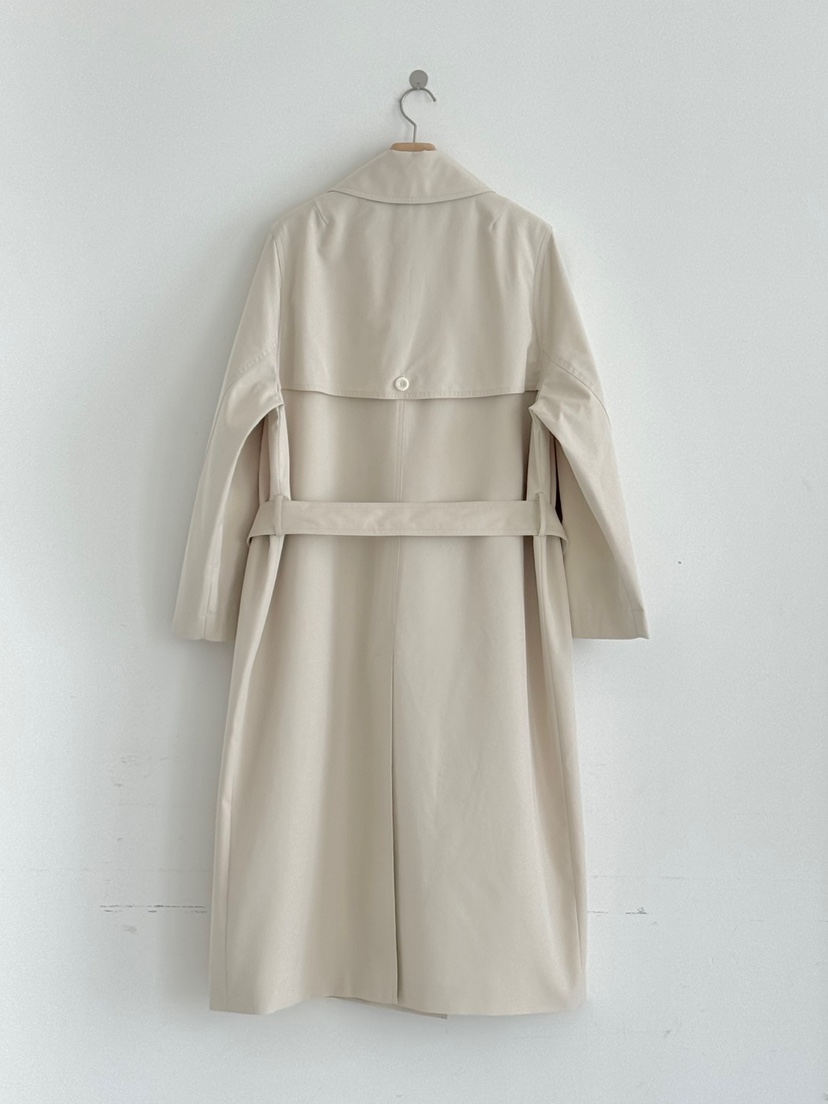 LONG PEAK東大門㊣直郵女士新品職業真品推薦長款風衣含腰帶LONG PEAK長款風衣