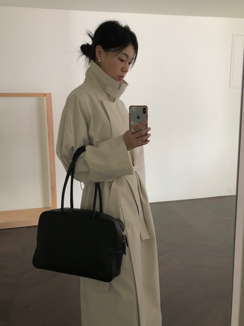 LONG PEAK東大門㊣直郵女士新品職業真品推薦長款風衣含腰帶LONG PEAK長款風衣