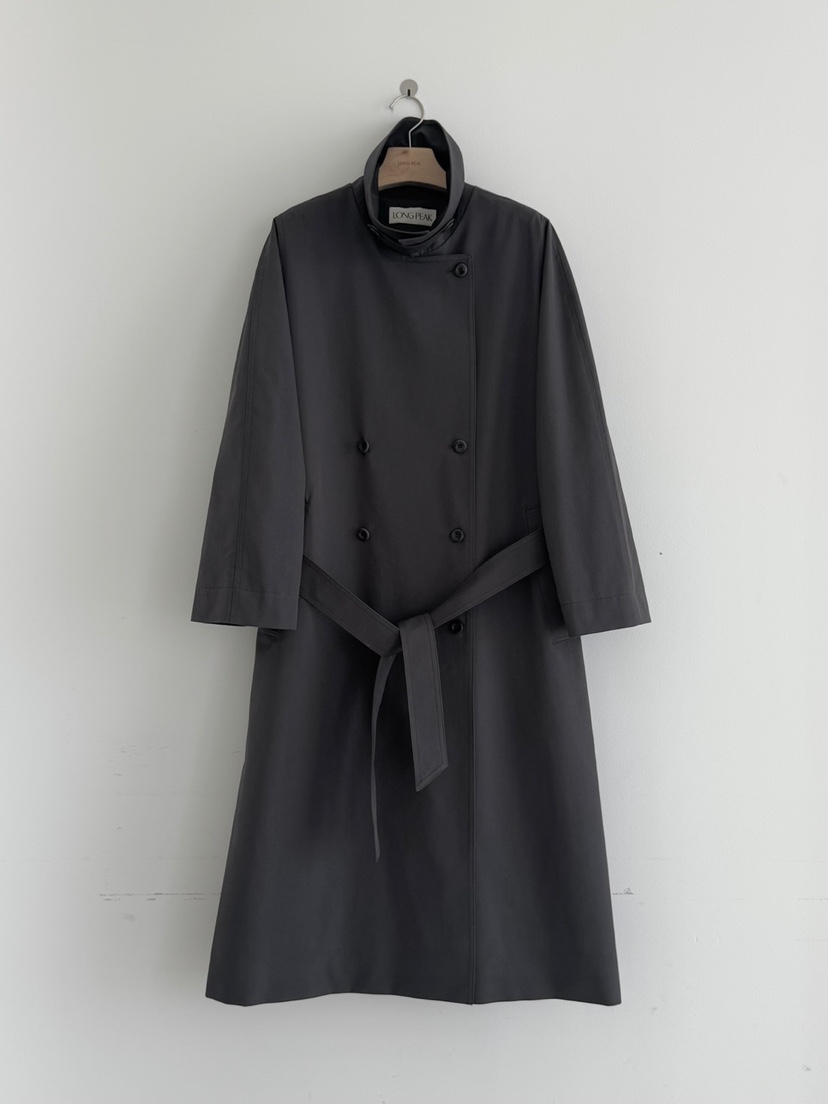 LONG PEAK東大門㊣直郵女士新品職業真品推薦長款風衣含腰帶LONG PEAK長款風衣圖色2