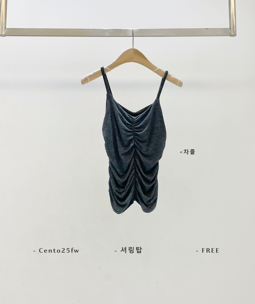 SETPLATZ韓國直郵㊣女士新款休閑25秋冬真品人氣吊帶背心褶皺PLATZCLASSIC吊帶/背心圖色3