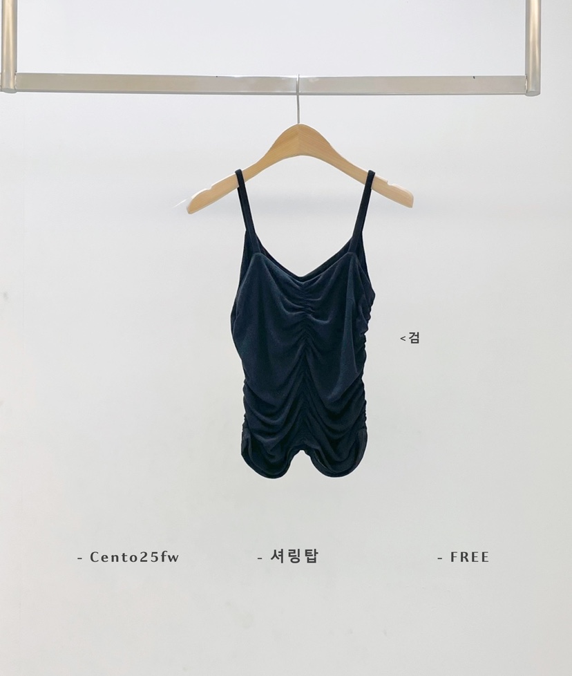 SETPLATZ韓國直郵㊣女士新款休閑25秋冬真品人氣吊帶背心褶皺PLATZCLASSIC吊帶/背心圖色4