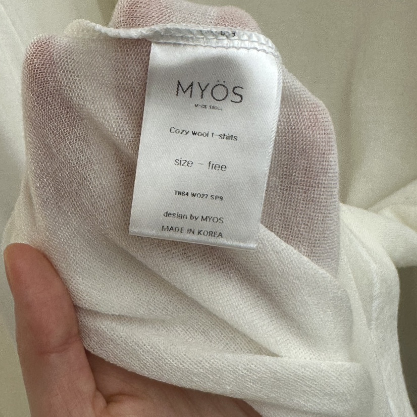 MYOS東大門㊣代購女裝新款25秋冬推薦真品熱賣人氣時尚長袖T恤MYOS長袖T恤
