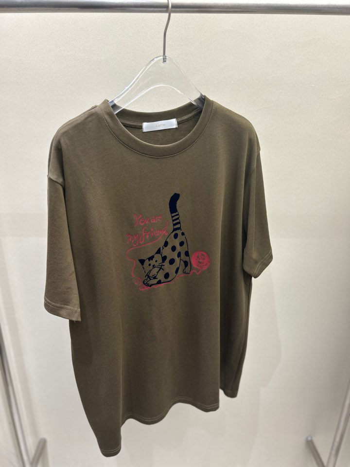 LATTE-P東大門㊣實拍女士新款真品人氣休閑推薦職業時尚T恤LATTE-PT恤圖色2