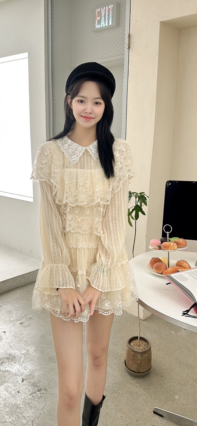 YARD東大門㊣實拍女士新品熱賣真品人氣職業襯衫蕾絲衫刺繡YARD襯衫/蕾絲衫