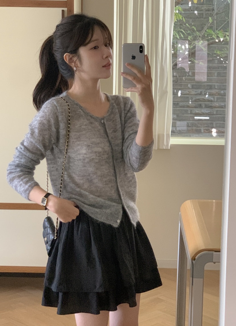 TIZZI韓國直郵㊣女裝新款職業25秋冬休閑時尚推薦針織衫開衫TIZZI針織衫