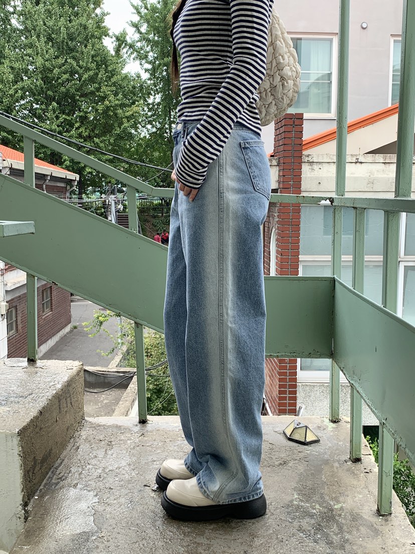 RE:OPENING東大門㊣實拍女裝新品人氣時尚牛仔褲水洗牛仔布RE:OPENING牛仔褲