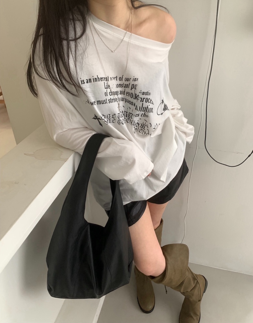 MELTED-P韓國直郵㊣女士新品職業推薦人氣時尚25秋冬長袖T恤MELTED-P長袖T恤
