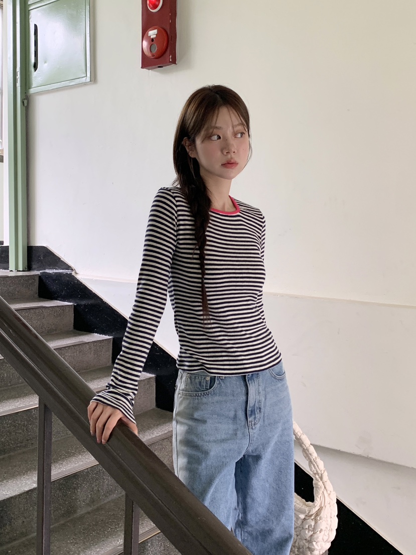 RE:OPENING韓國直郵㊣女士新款時尚休閑人氣熱賣真品長袖T恤RE:OPENING長袖T恤