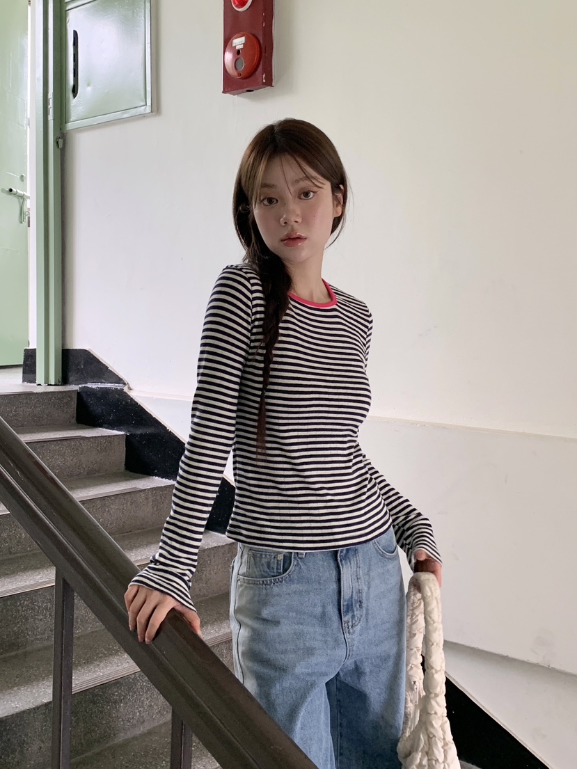RE:OPENING韓國直郵㊣女士新款時尚休閑人氣熱賣真品長袖T恤RE:OPENING長袖T恤