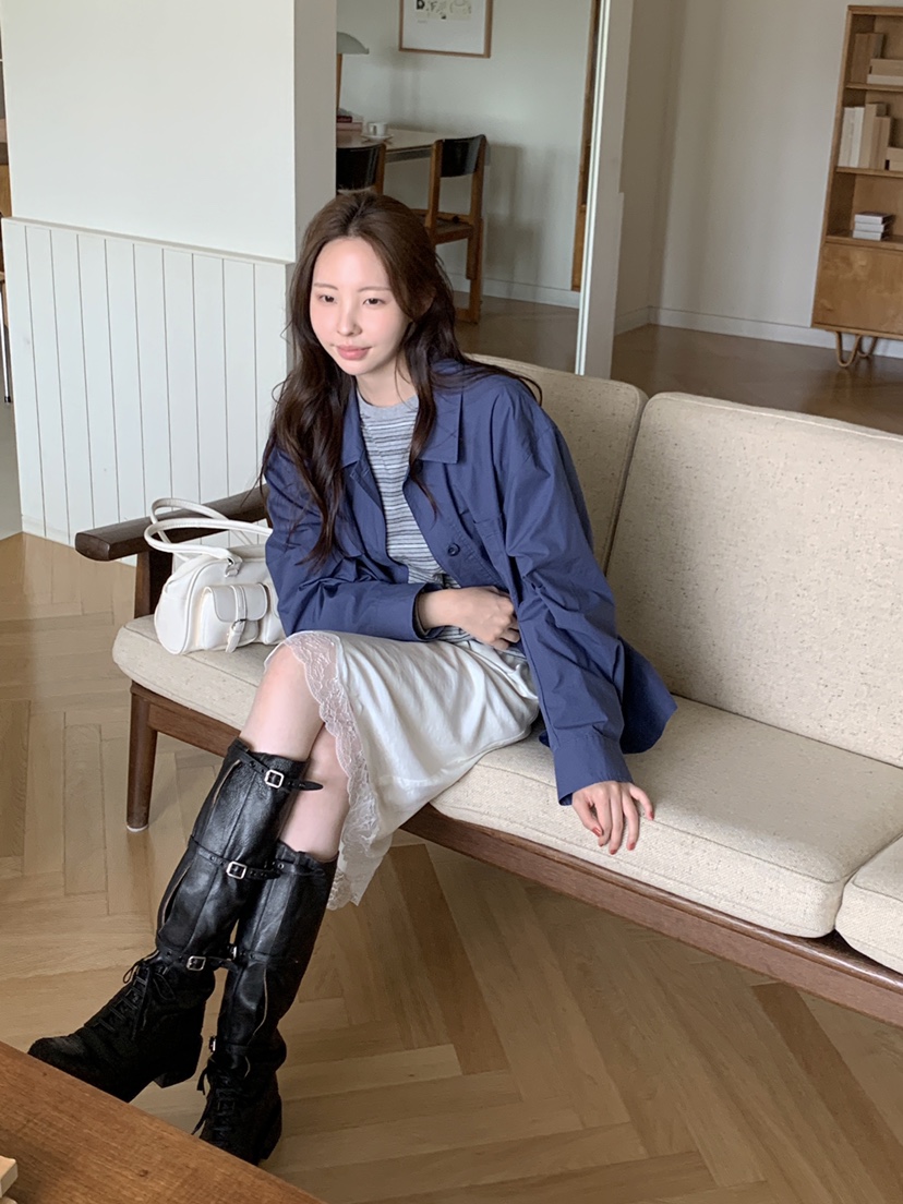 THE ABLE東大門㊣代購女士新款時尚人氣推薦休閑熱賣夾克口袋THE ABLE/TA夾克