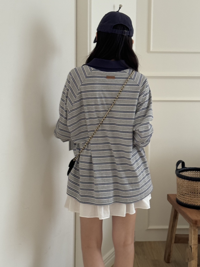 TIZZI韓國代購㊣女裝新品推薦職業25秋冬時尚真品休閑長袖T恤TIZZI長袖T恤