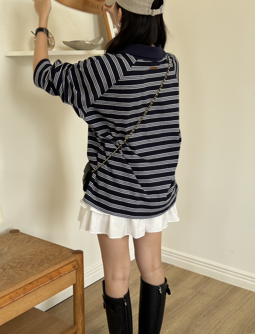 TIZZI韓國代購㊣女裝新品推薦職業25秋冬時尚真品休閑長袖T恤TIZZI長袖T恤