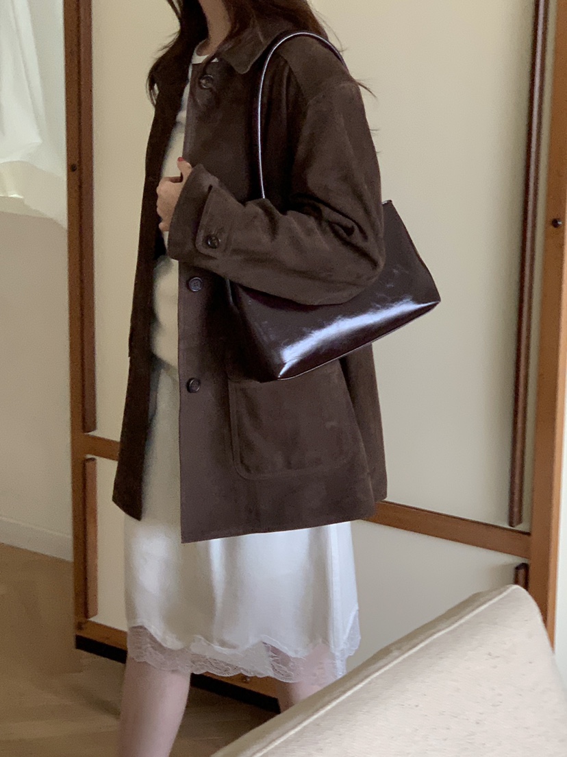 THE ABLE韓國代購㊣女士新款真品時尚職業熱賣休閑夾克絨面革THE ABLE/TA夾克