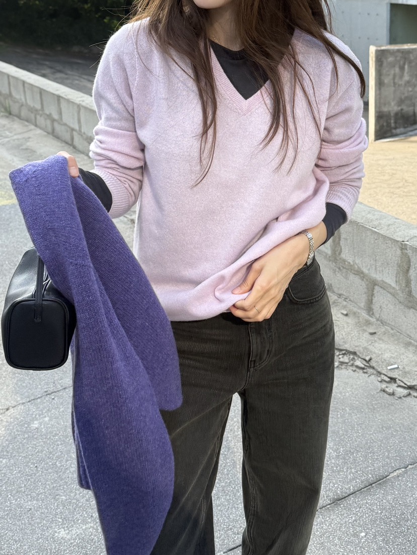 WATER/RIVER韓國直郵㊣女裝新款熱賣人氣25秋冬職業針織衫WATER/RIVER針織衫