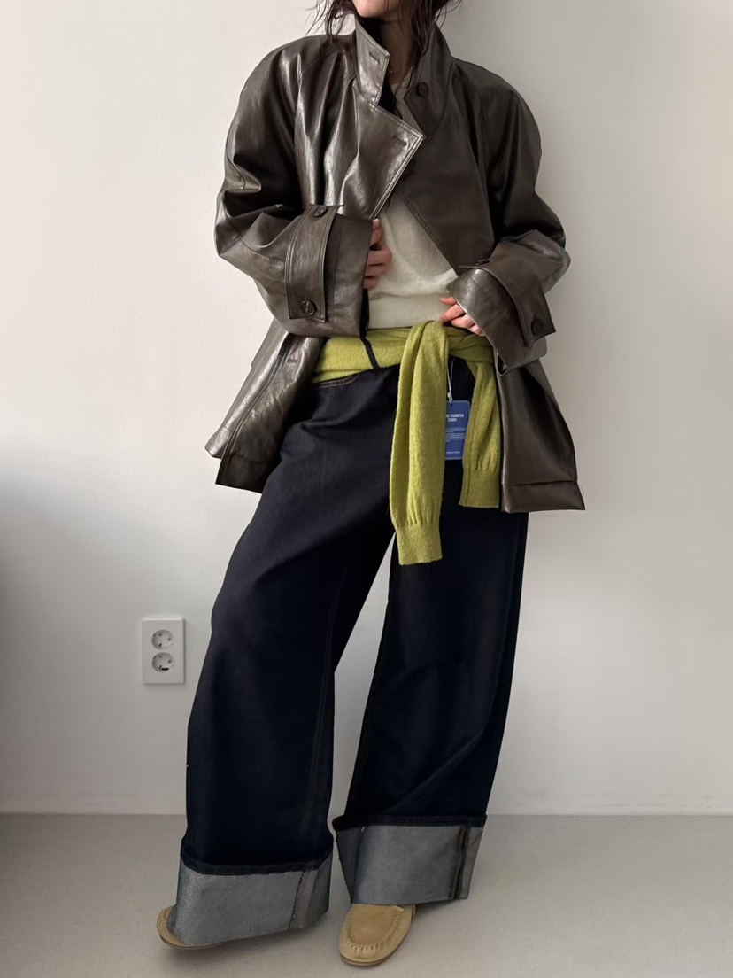 MINIMUZE東大門㊣代購女裝新款真品職業推薦25秋冬人氣牛仔褲MINIMUZE牛仔褲