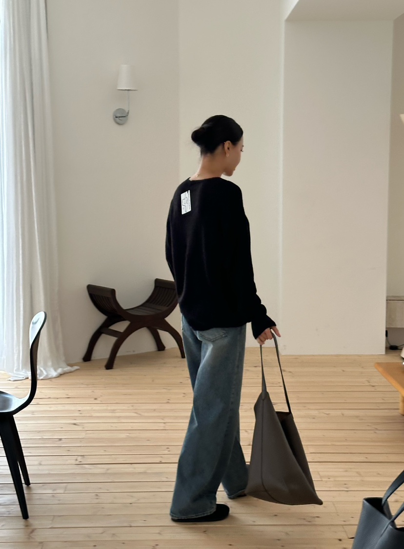 LE VASE韓國代購㊣女士新品25秋冬真品人氣時尚針織衫馬海毛LE VASE針織衫