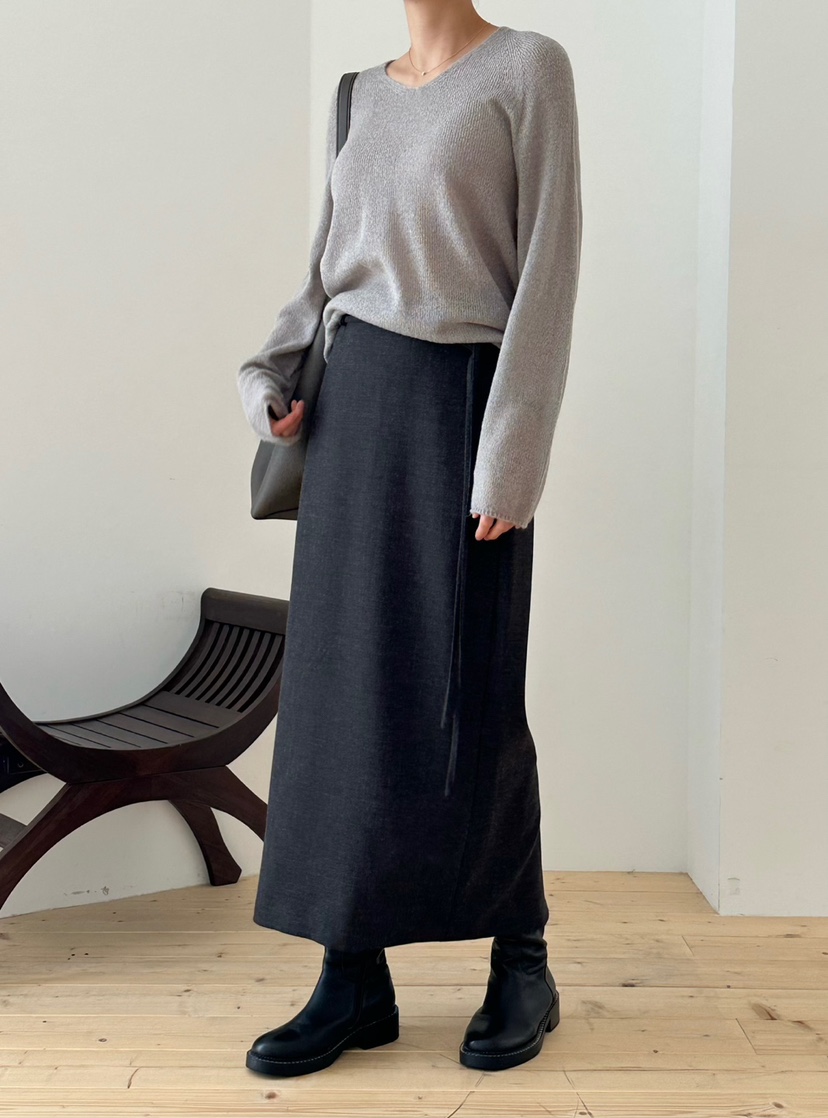 LE VASE韓國代購㊣女士新品25秋冬真品人氣時尚針織衫馬海毛LE VASE針織衫