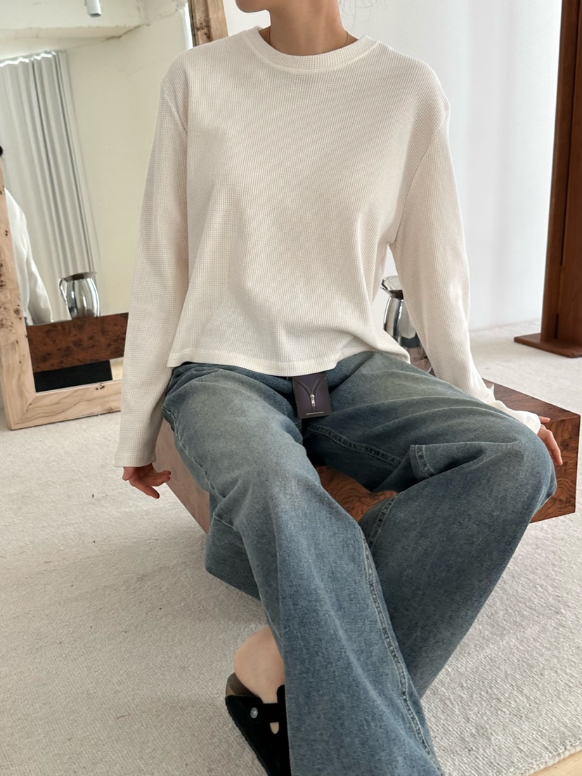LE VASE東大門㊣實拍女士新款時尚職業人氣休閑真品長袖T恤LE VASE長袖T恤