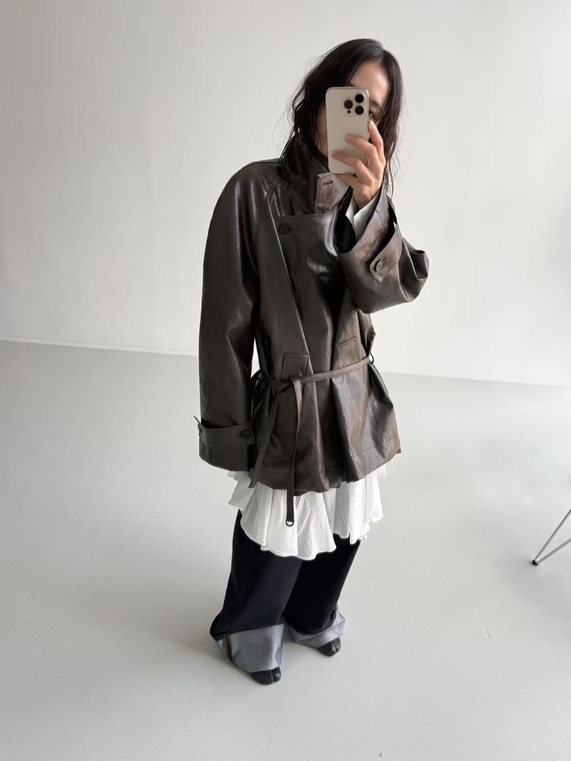 MINIMUZE東大門㊣直郵女裝新品人氣職業休閑推薦夾克含腰帶MINIMUZE夾克