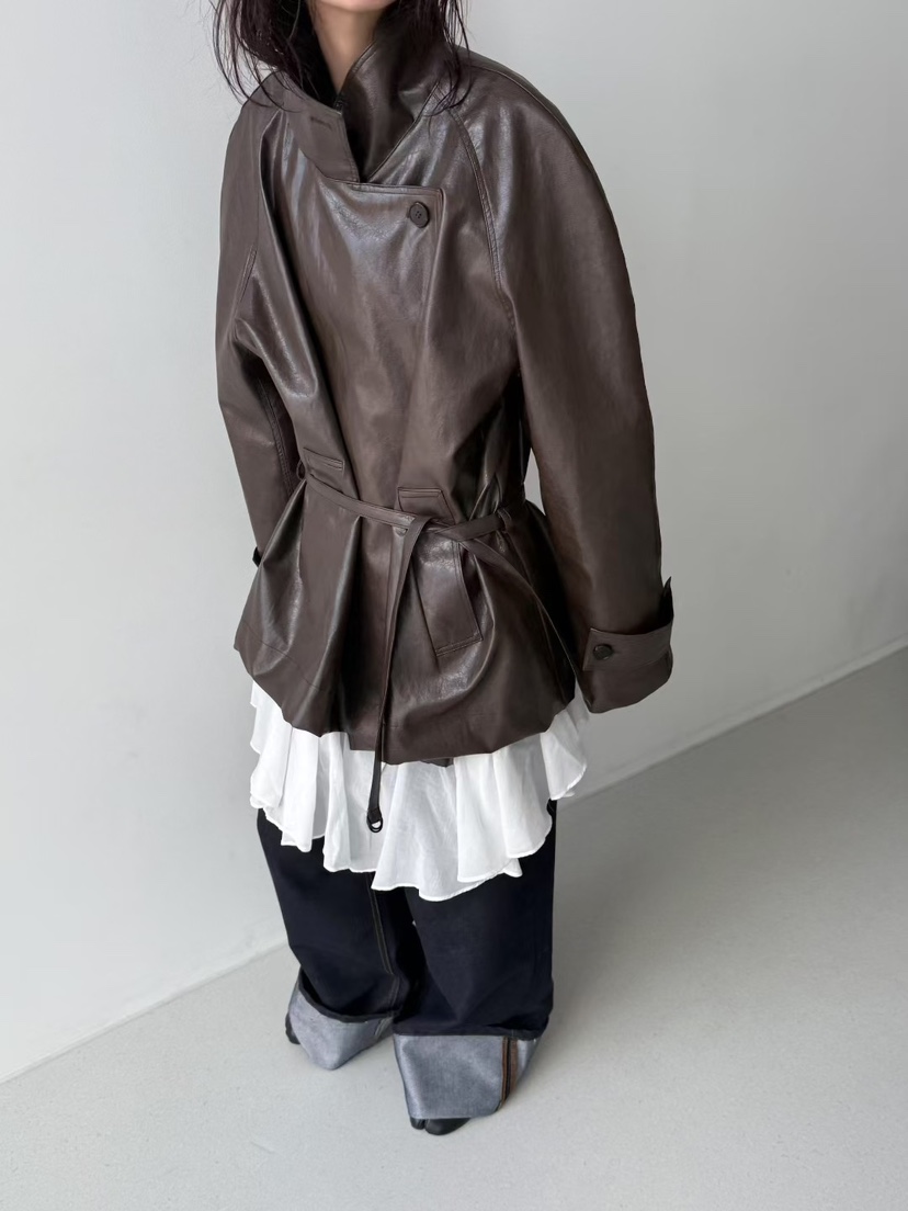 MINIMUZE東大門㊣直郵女裝新品人氣職業休閑推薦夾克含腰帶MINIMUZE夾克