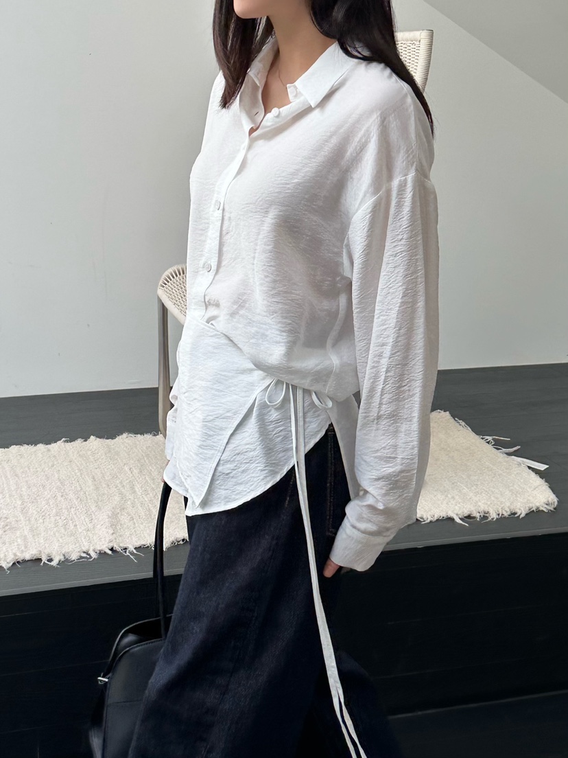 LE VASE韓國代購㊣女士新款時尚真品休閑人氣25秋冬襯衫蕾絲衫LE VASE襯衫/蕾絲衫