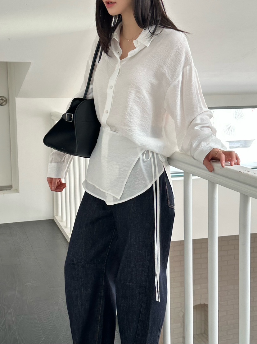 LE VASE韓國代購㊣女士新款時尚真品休閑人氣25秋冬襯衫蕾絲衫LE VASE襯衫/蕾絲衫