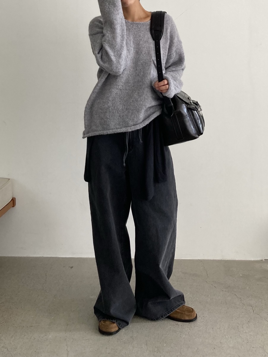 ROMANTICIZE東大門㊣實拍女士新品熱賣25秋冬休閑針織衫口袋絨ROMANTICIZE針織衫