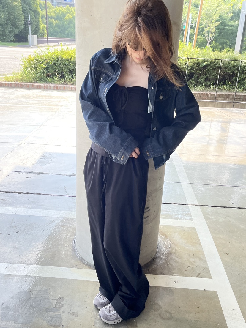 WATER/RIVER東大門㊣實拍女士新款職業熱賣真品休閑褲含腰繩WATER/RIVER休閑褲