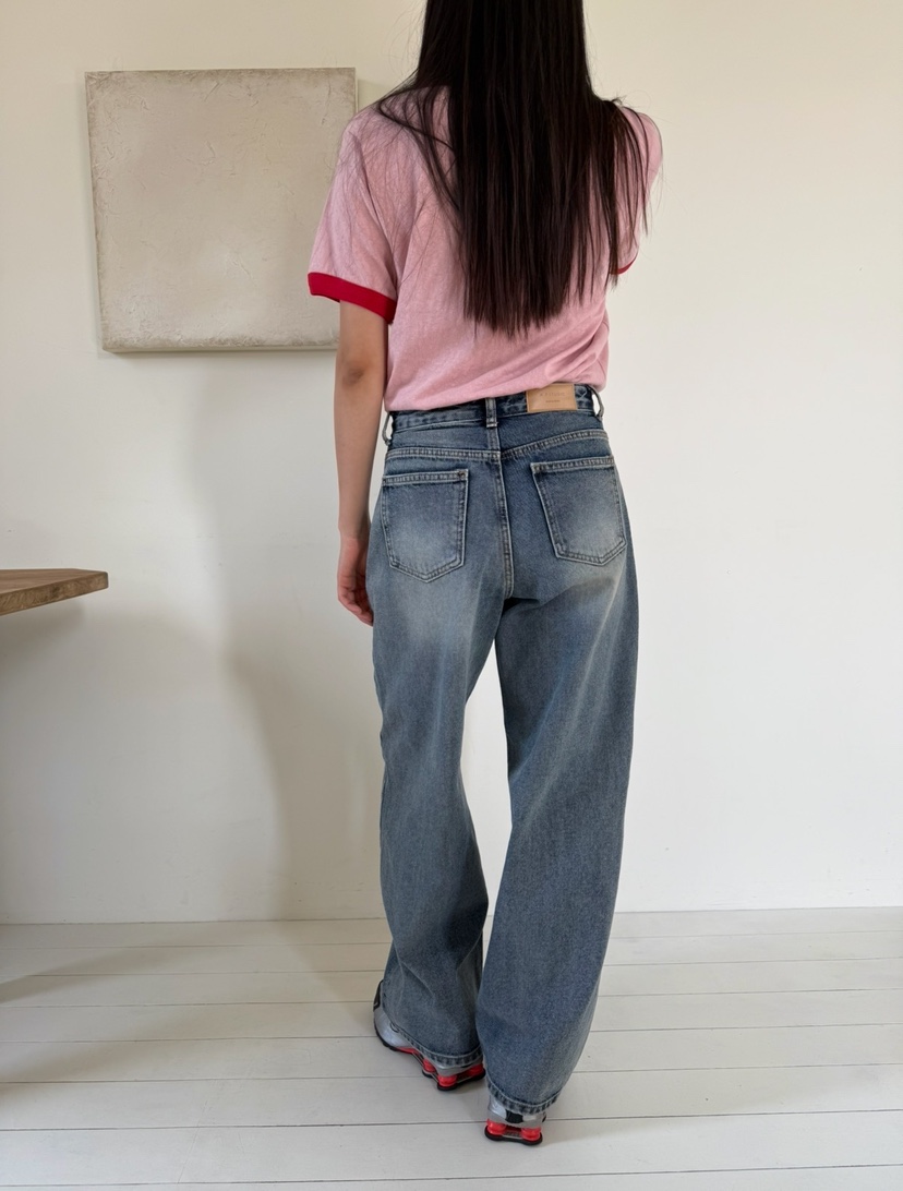 A P-STUDIO東大門㊣實拍女士新品職業熱賣真品時尚牛仔褲A P-STUDIO牛仔褲
