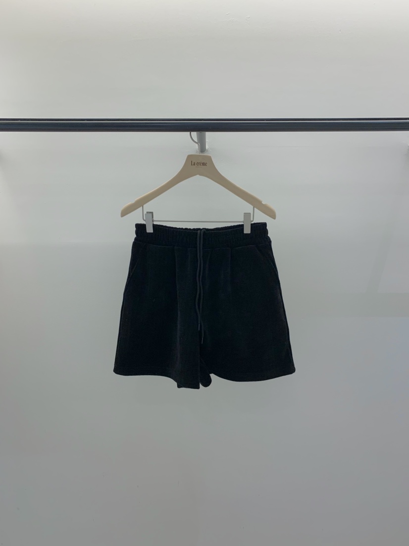 LA CREME韓國直郵㊣女士新品真品人氣25秋冬熱賣休閑短褲條紋LA CREME短褲圖色3
