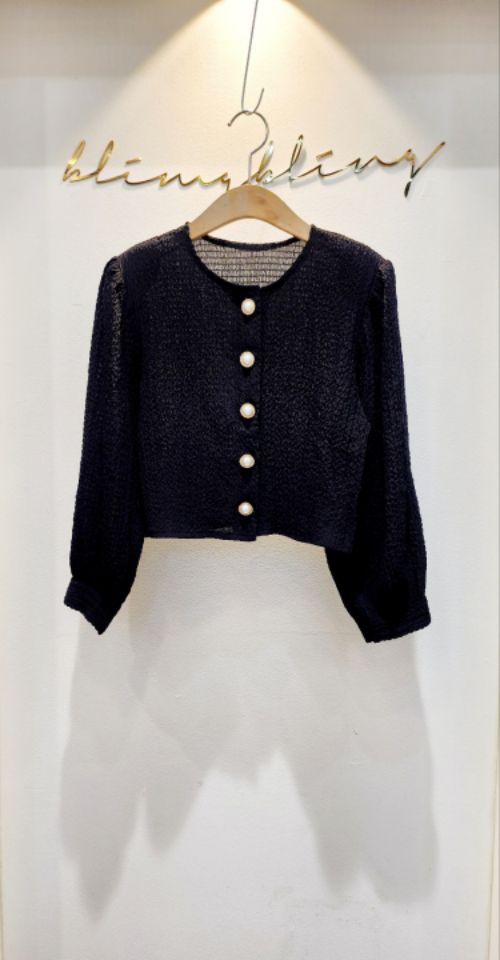 BLING BLING-S韓國直郵㊣女士新品25秋冬推薦真品襯衫蕾絲衫BLING BLING-S襯衫/蕾絲衫圖色2
