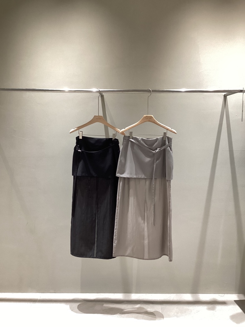 NEAR LEAP-P東大門㊣代購女裝新款真品時尚休閑長裙絲綢雙層NEAR LEAP長裙