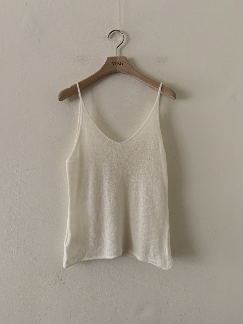 MENG東大門㊣代購女裝新品25秋冬人氣真品吊帶背心羊毛緊身MENG吊帶/背心圖色1