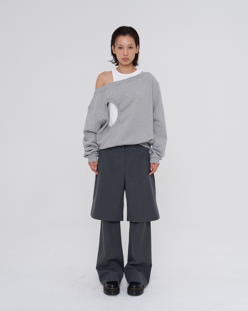 NEAR LEAP-P東大門㊣代購女裝新品熱賣25秋冬衛衣兩面可穿NEAR LEAP衛衣