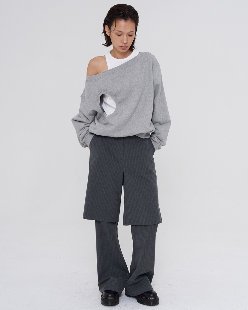NEAR LEAP-P東大門㊣代購女裝新品熱賣25秋冬衛衣兩面可穿NEAR LEAP衛衣