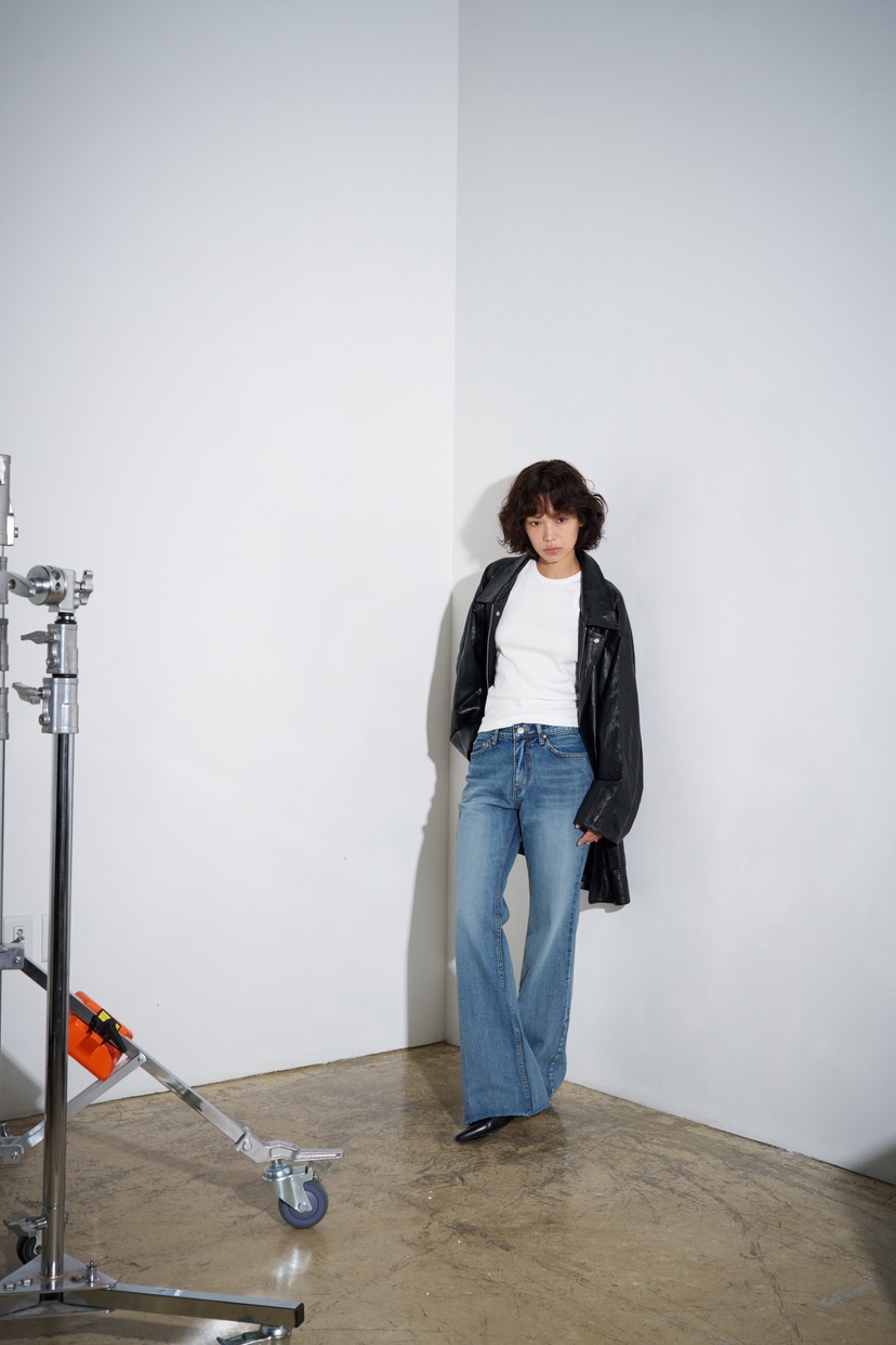 NEAR LEAP-P東大門㊣代購女士新品25秋冬時尚休閑職業牛仔褲NEAR LEAP牛仔褲