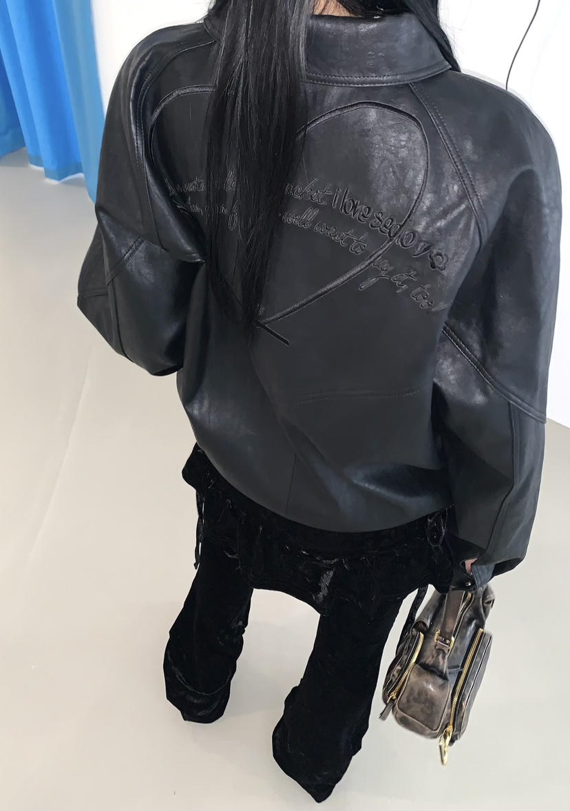 SEOLO韓國直郵㊣女士新品人氣職業熱賣時尚推薦休閑夾克皮革Seolo seoul夾克
