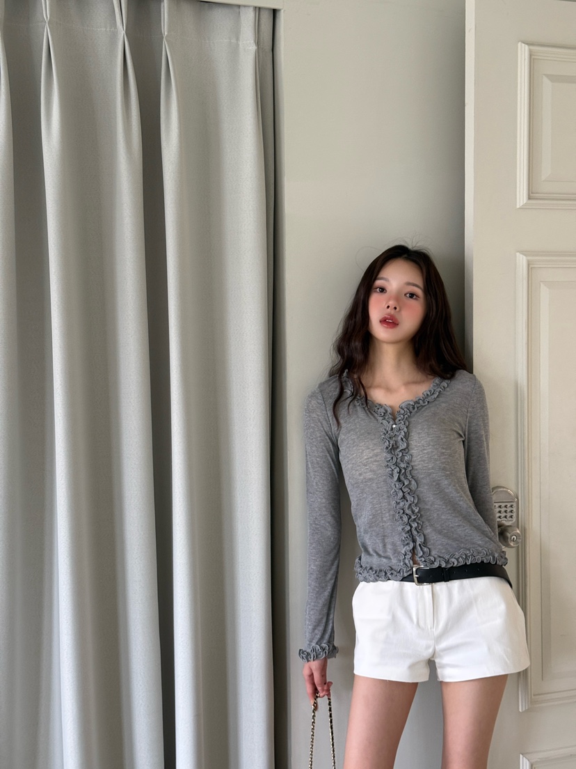 MARKE-P韓國直郵㊣女裝新款25秋冬時尚長袖T恤天絲柔軟開衫MARKE-P長袖T恤