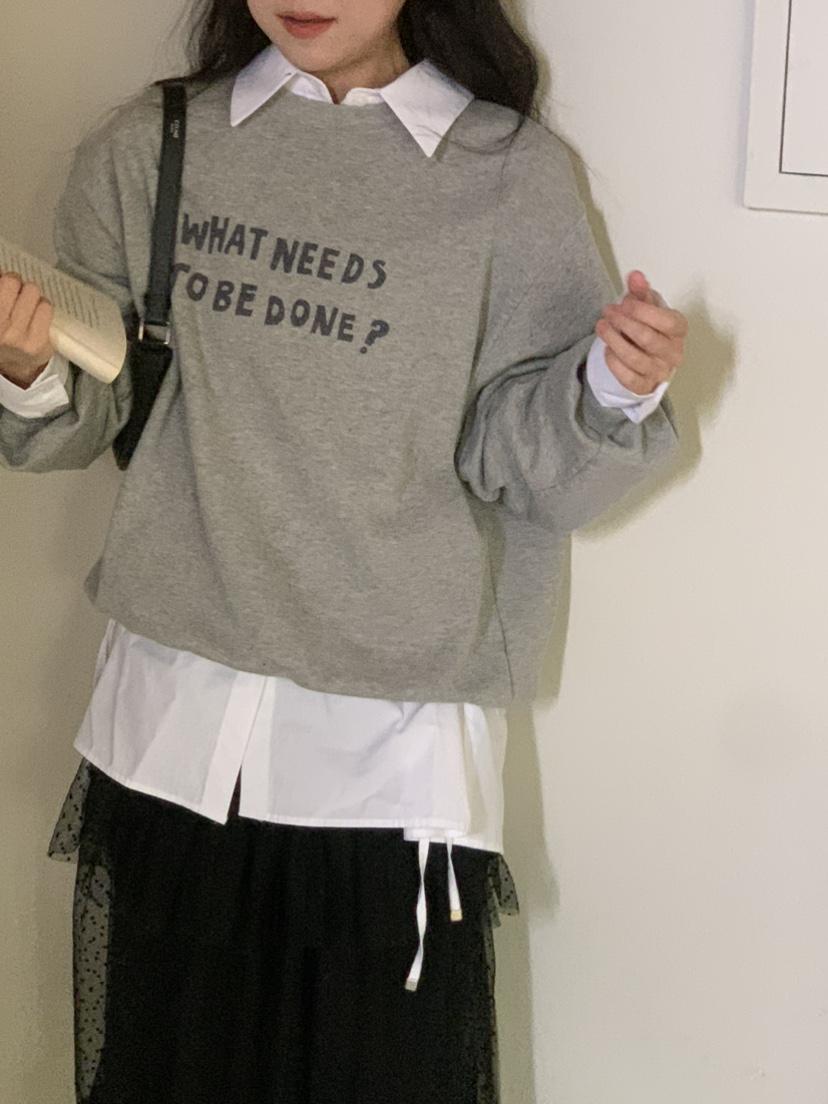 BEFORE SUNRISE韓國直郵㊣女裝新款真品時尚推薦25秋冬衛衣BEFORE SUNRISE衛衣