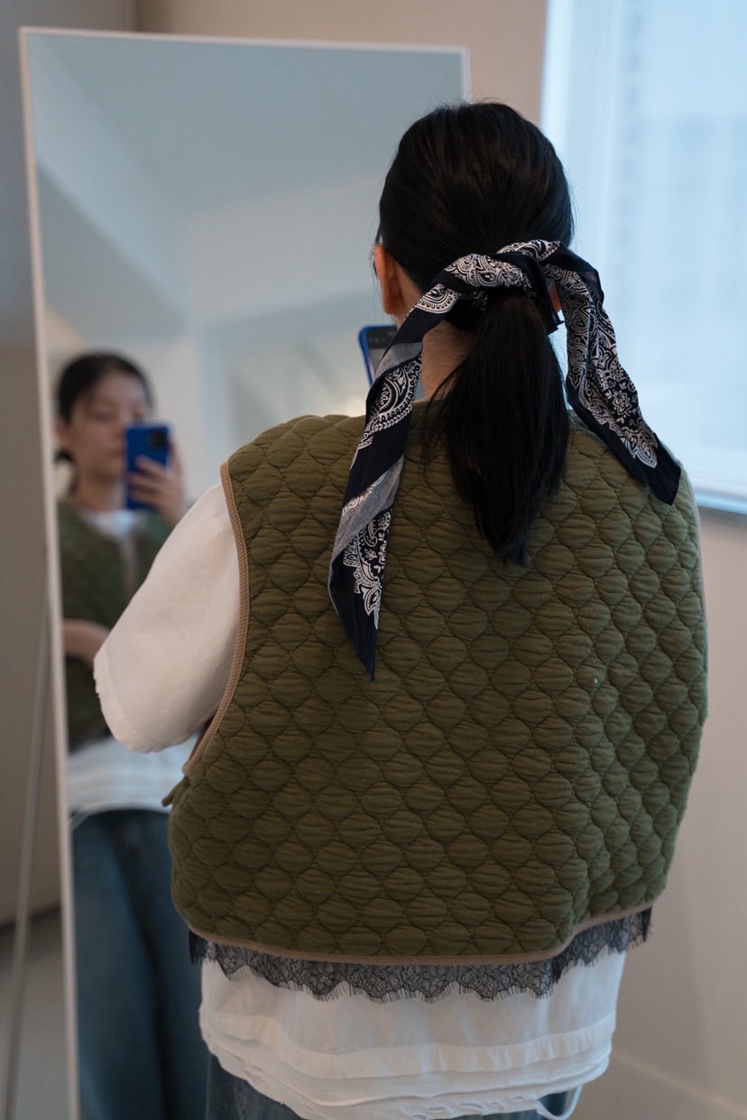 FRANC—L東大門㊣直郵女裝新品時尚推薦25秋冬馬甲雙面絎縫FRANC馬甲