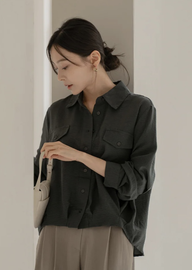 I BLLE東大門㊣直郵女裝新品熱賣真品休閑時尚職業襯衫蕾絲衫I BLLE襯衫/蕾絲衫