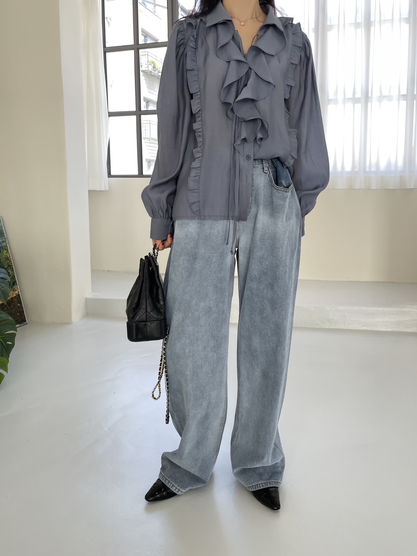 CHAHEE東大門㊣實拍女裝新品人氣真品職業休閑推薦襯衫蕾絲衫CHAHEE襯衫/蕾絲衫