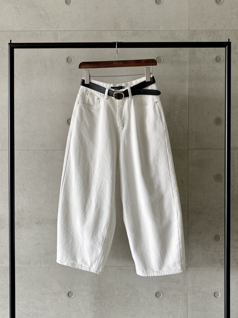 DAVICHI東大門㊣直郵女裝新品人氣休閑牛仔褲含隨機腰帶棉質DAVICHI牛仔褲