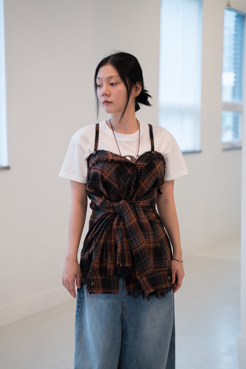 FRANC—L韓國代購㊣女裝新款推薦休閑真品熱賣襯衫蕾絲衫復古FRANC襯衫/蕾絲衫